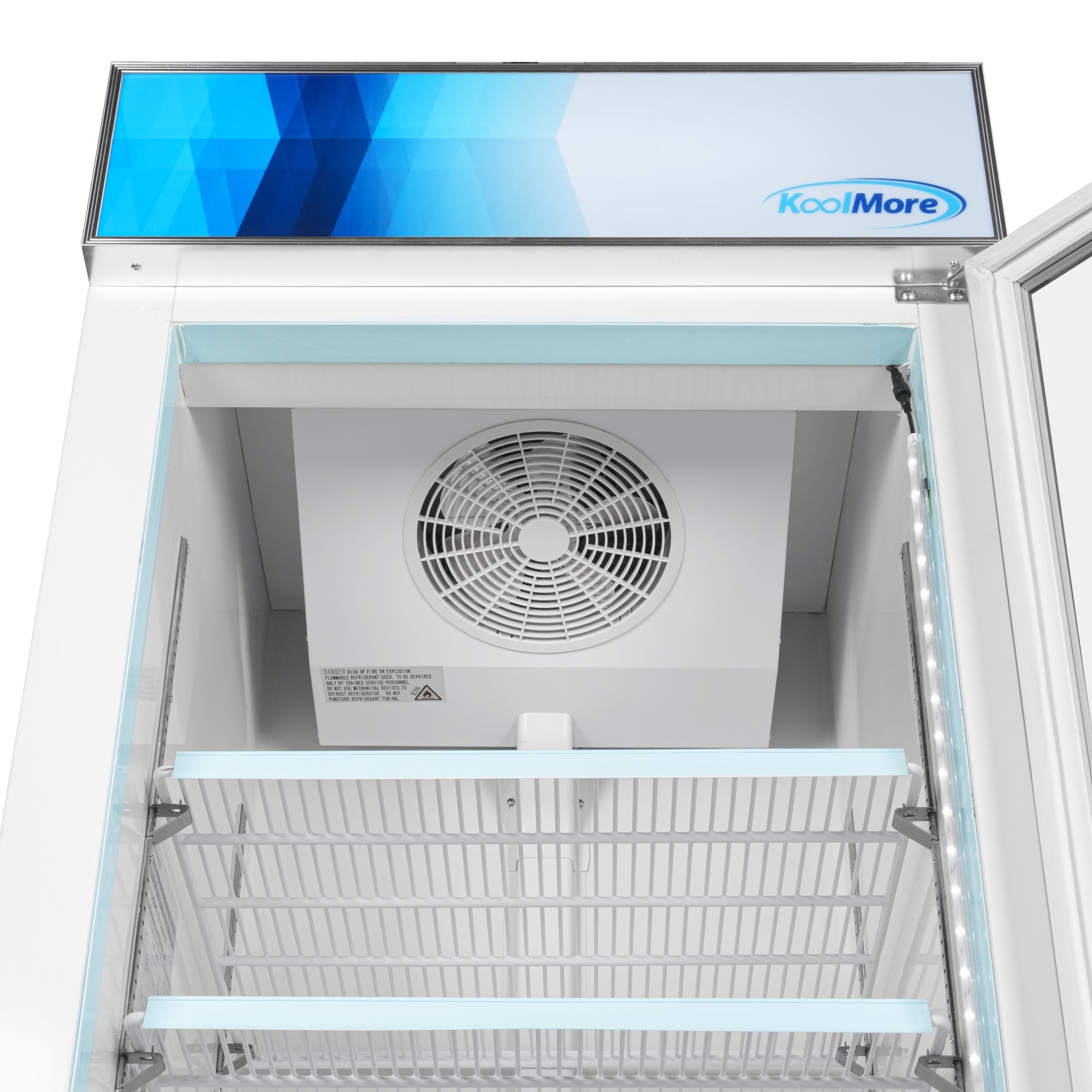 31 in. 1-Door Commercial Display Merchandiser Freezer 23 cu. ft. in White