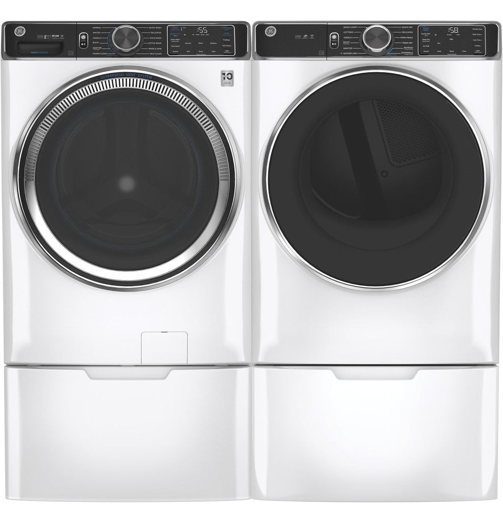 GE GE® ENERGY STAR® 7.8 cu. ft. Capacity Smart Front Load Gas Dryer with Steam and Sanitize Cycle