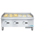 36 in. Natural Gas 3-Burner Griddle with 90,000 BTU in Stainless-Steel