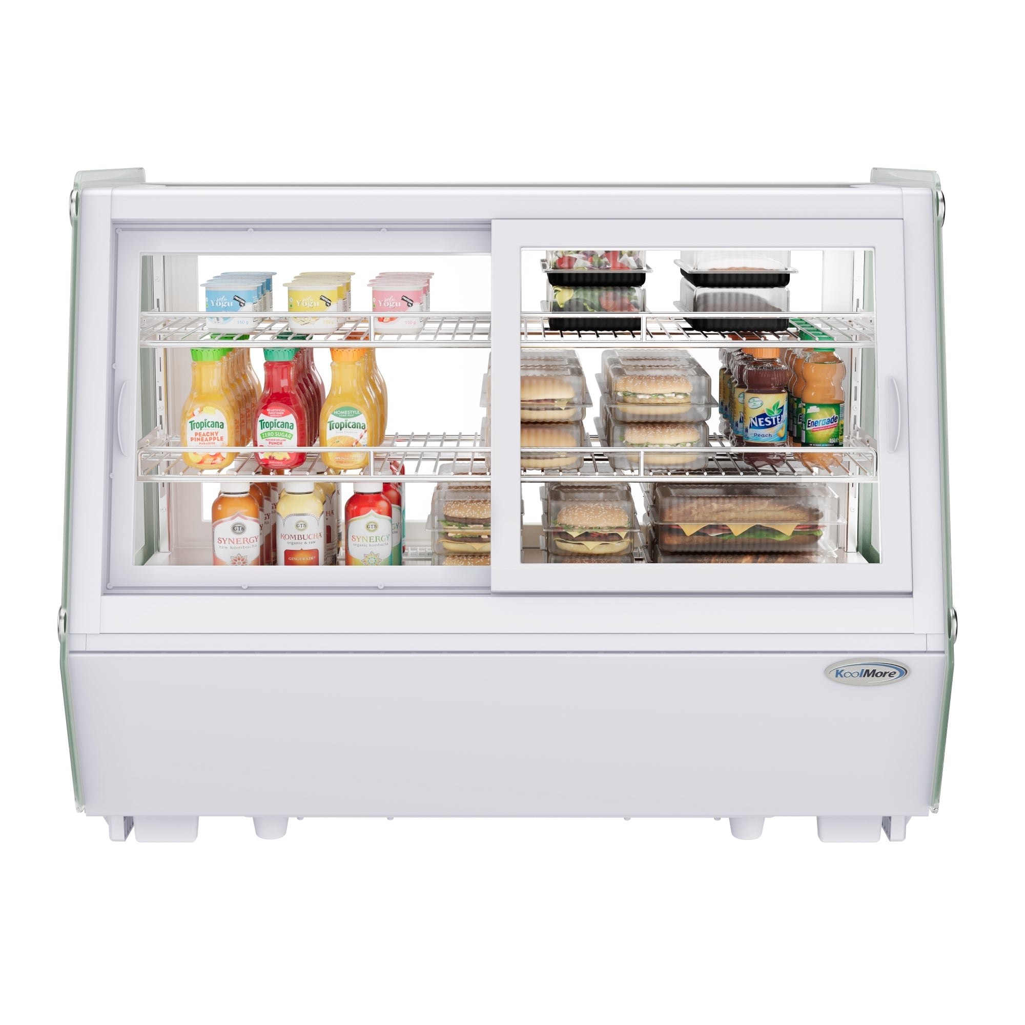 35 in. Self-Service Countertop Display Refrigerator in White