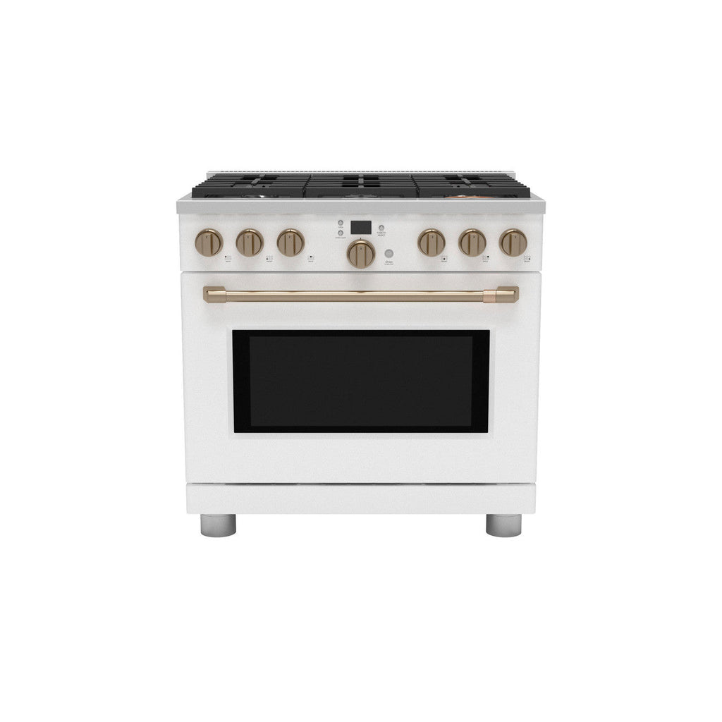CAFÉ™ 36" Smart Dual-Fuel Commercial-Style Range with 6 Burners (Natural Gas)