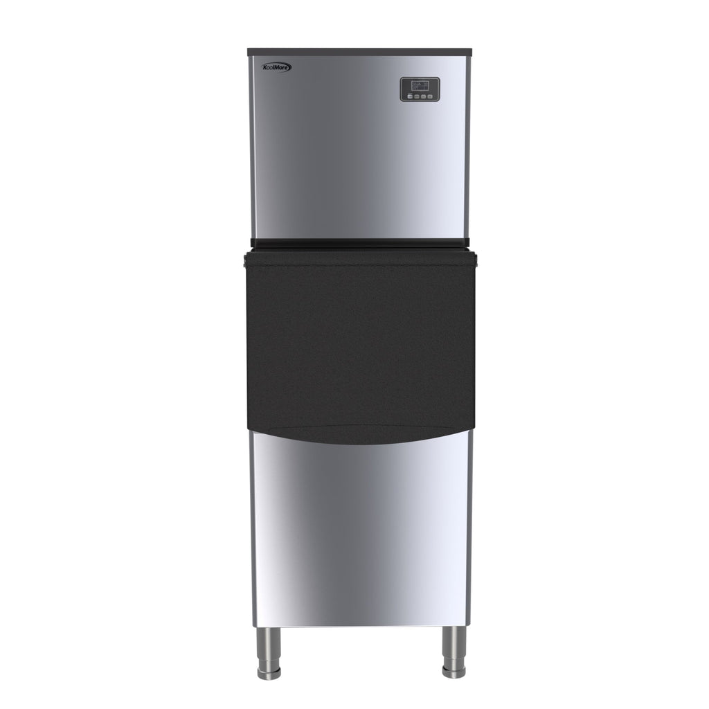25 in. Stainless-Steel Commercial Air cooled Modular Ice Maker with Full Cube Production, 315lbs/24h
