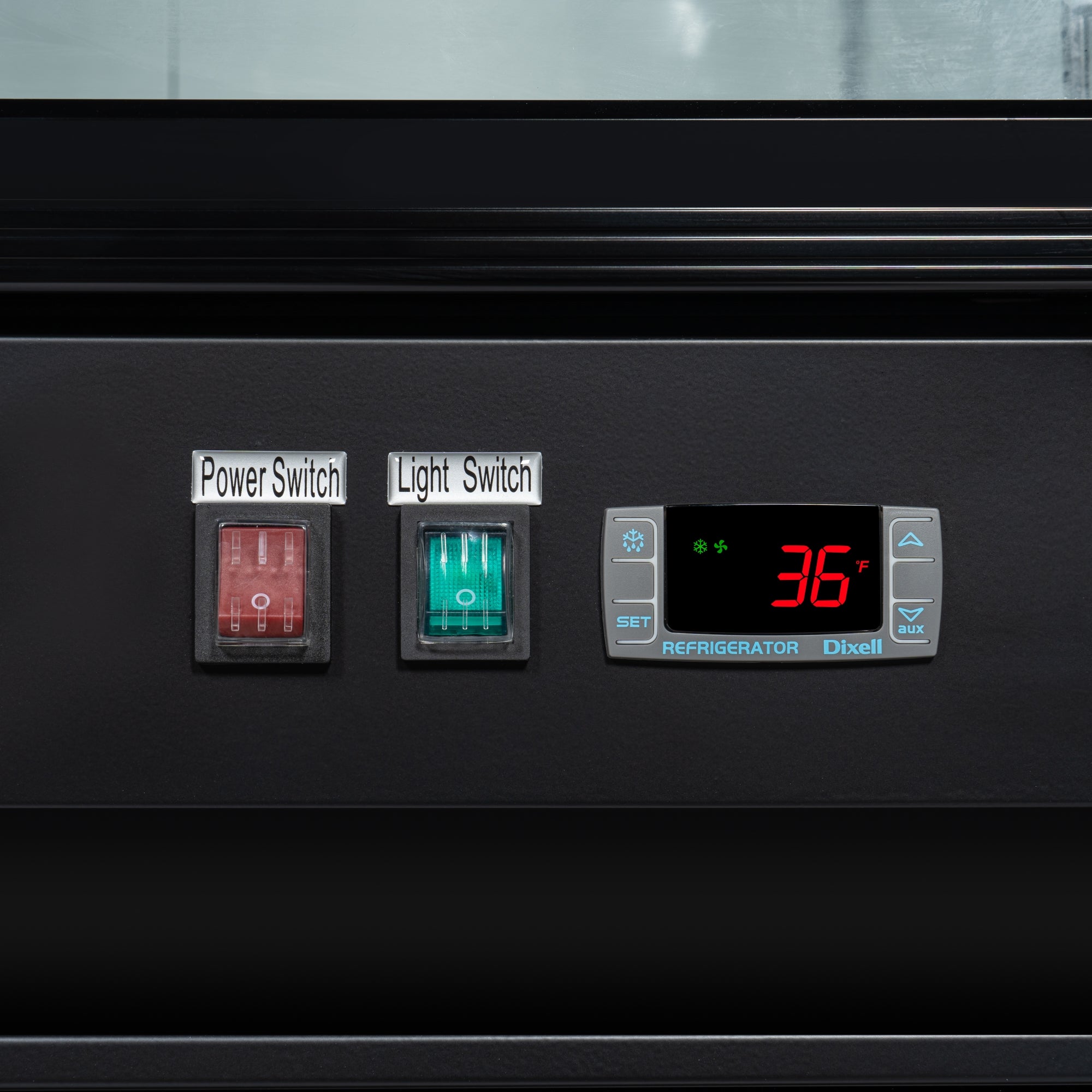 53 in. Commercial Merchandiser Refrigerator with Two Swinging Glass Doors,45 cu. ft. and LED Lighting in Black