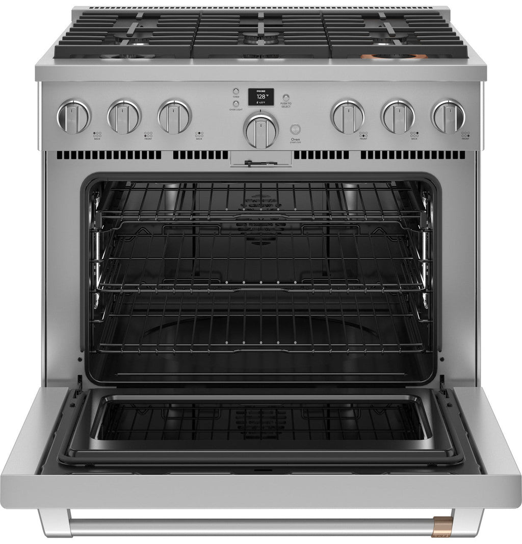 CAFÉ™ 36" Smart Dual-Fuel Commercial-Style Range with 6 Burners (Natural Gas)