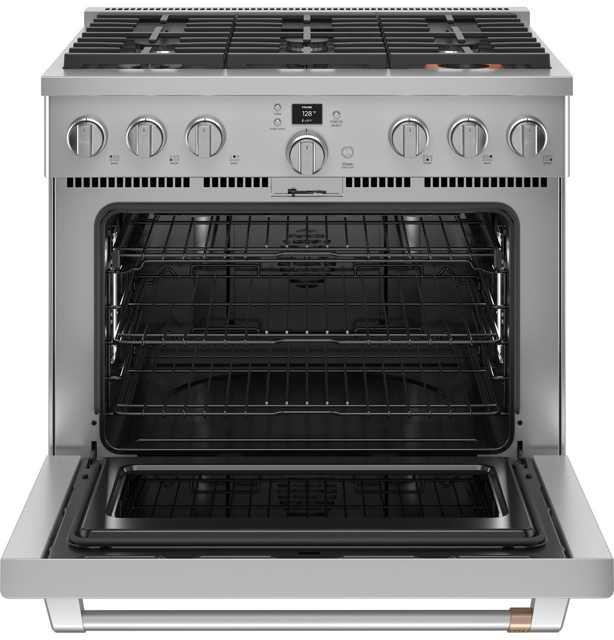 CAFÉ™ 36" Smart Dual-Fuel Commercial-Style Range with 6 Burners (Natural Gas)