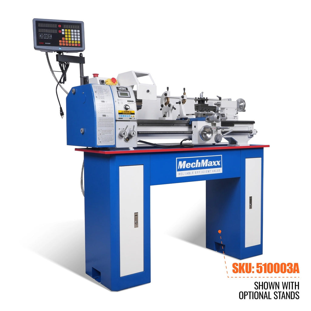 1.5‘’ Spindle Bore Metal Lathe Machine with DRO 10'' x 30'' High Precision Benchtop 0-2000 RPM  Variable Speed Metal Working Machine 1.5HP Small Lathe without Stand 1030VD