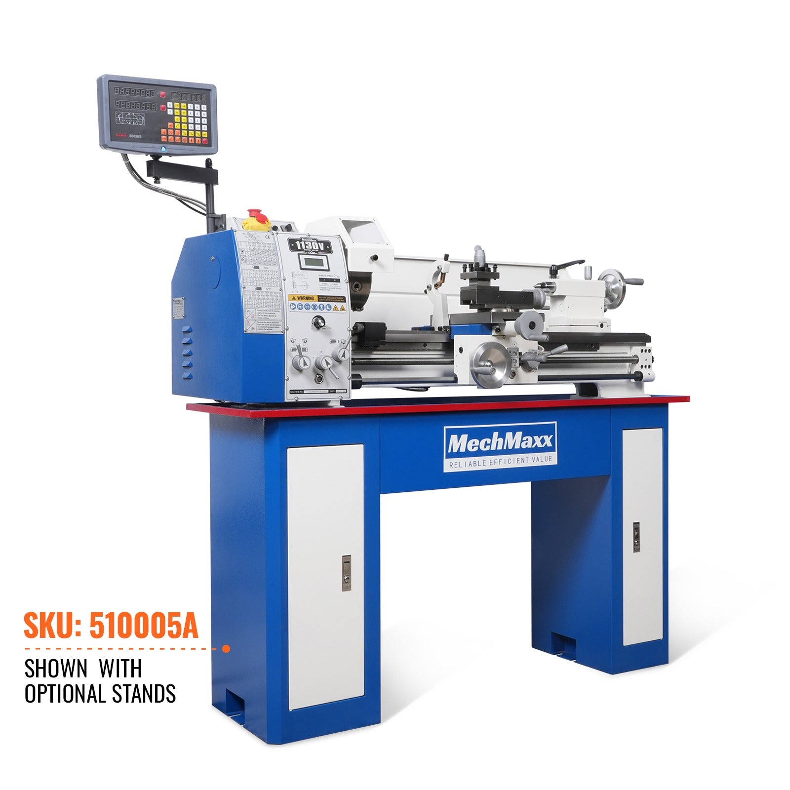 Metal Lathe Machine with DRO 11'' x 30'' High Precision Benchtop 0-2000 RPM Brushless Motor Variable Speed Metal Working Machine 2HP Small Lathe without Stand 1130VD