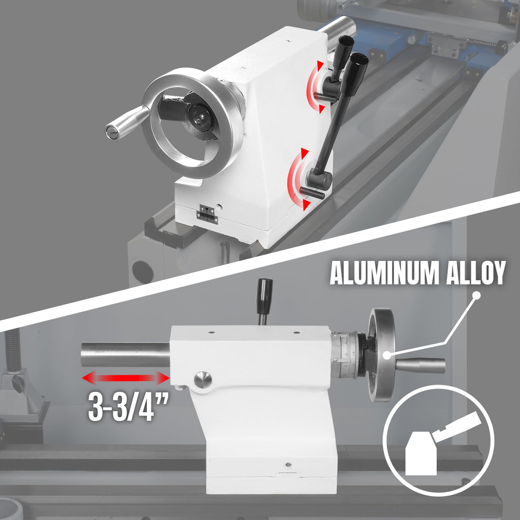 13" x 40" Industrial Heavy Duty Bench Metal Lathe 2HP/1500W Metal Working Lathe High Precision 70-2000 RPM Variable Speed with Four-axis sliding system 1340G