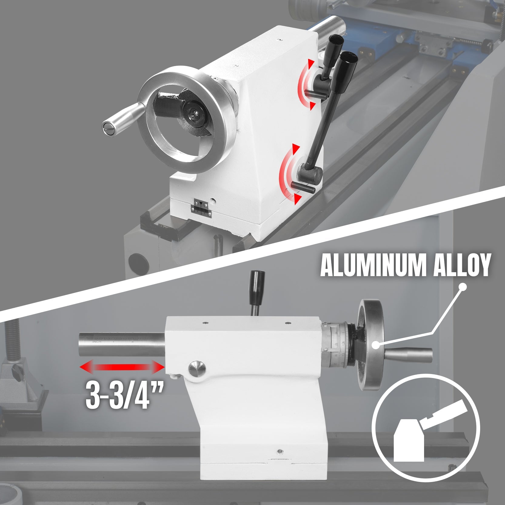13" x 40" Industrial Heavy Duty Bench Metal Lathe 2HP/1500W Metal Working Lathe High Precision 70-2000 RPM Variable Speed with Four-axis sliding system 1340G
