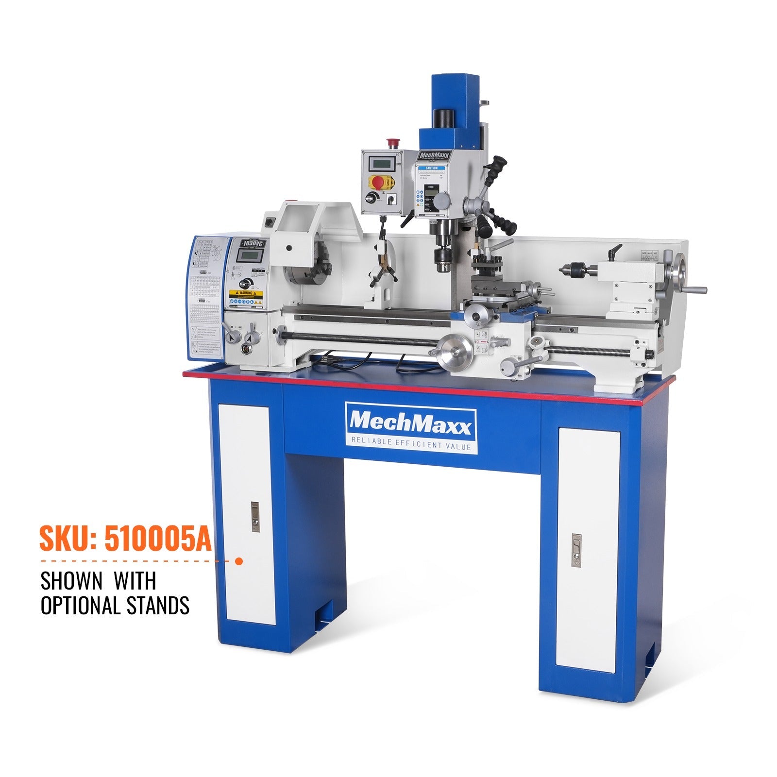 2 HP 11'' x 30'' Combination Lathe Milling Drilling Machine Brushless Motor, 1.5'' Spindle Bore, 0-2000 RPM Variable Speed, High Precision Benchtop Lathe for Metalworking – Without Stand 1130VC