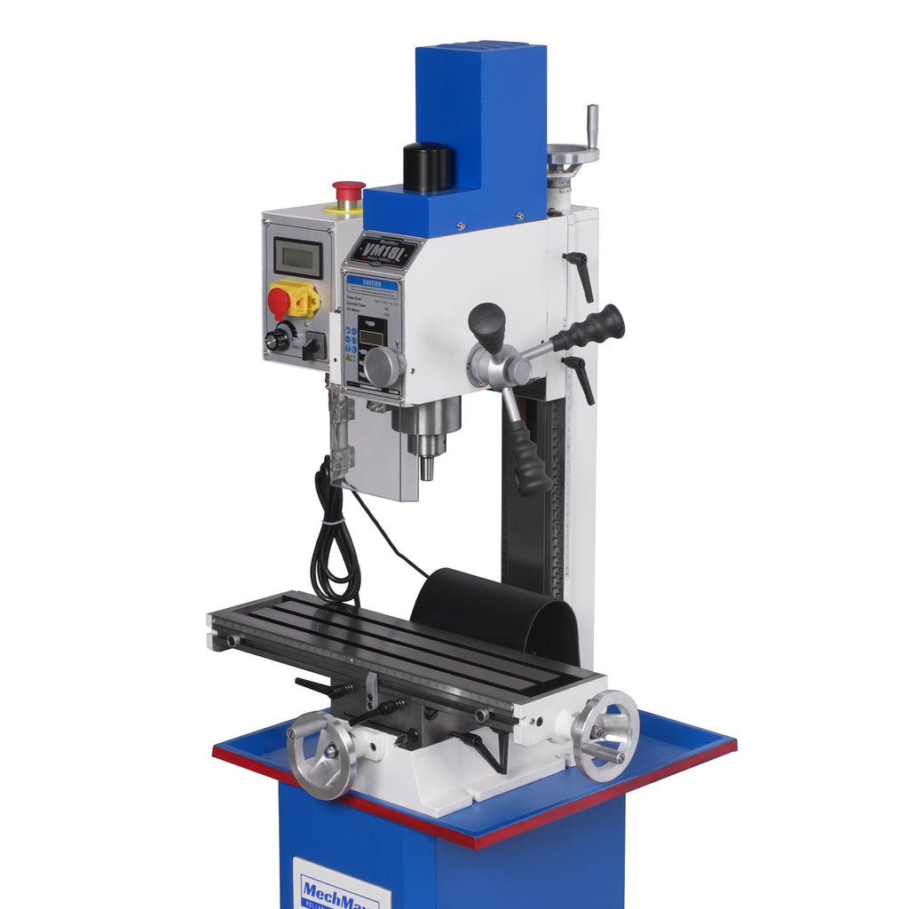 6"x20'' Benchtop Mill Drill Machine, Variable Speed, R8 Spindle, 1 HP, 110V, Brushless Motor Compact Milling Drilling Tool for Garage Shop, DIY Metalworking without Stand VM18L