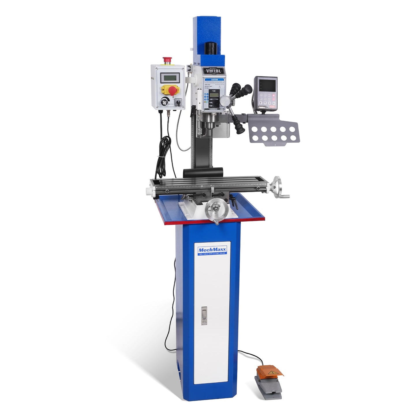 6"x20'' Benchtop Mill Drill Machine with DRO Brushless Motor, Variable Speed, R8 Spindle, 1 HP, 110V, Compact Milling Drilling Tool for Garage Shop, DIY Metalworking without Stand VM18LD