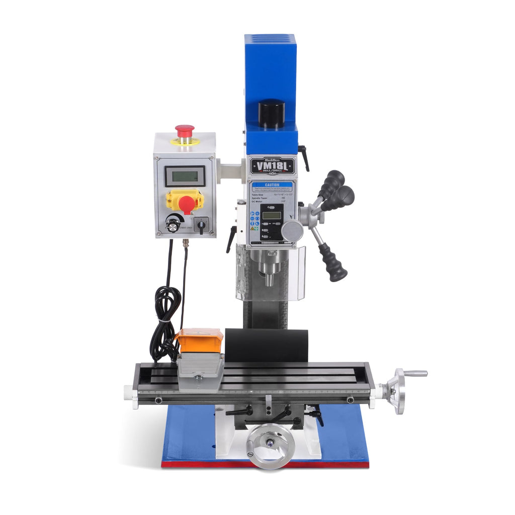 6"x20'' Benchtop Mill Drill Machine, Variable Speed, R8 Spindle, 1 HP, 110V, Brushless Motor Compact Milling Drilling Tool for Garage Shop