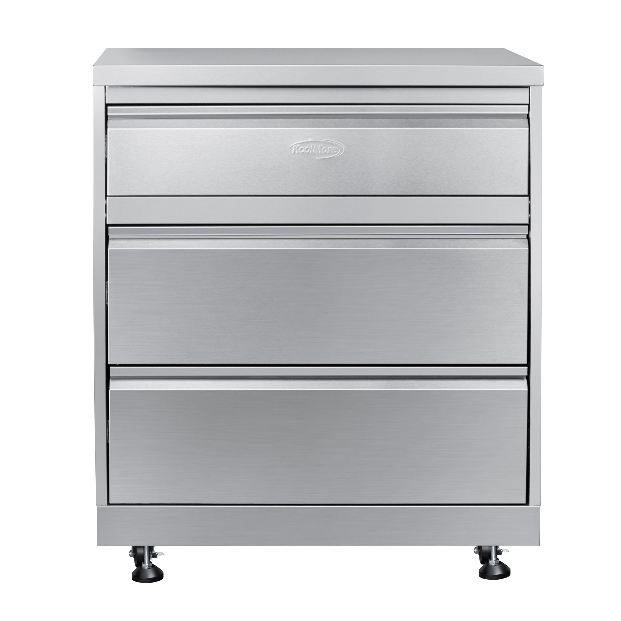32 in. Stainless-Steel Outdoor Kitchen Cabinet with Three Drawers