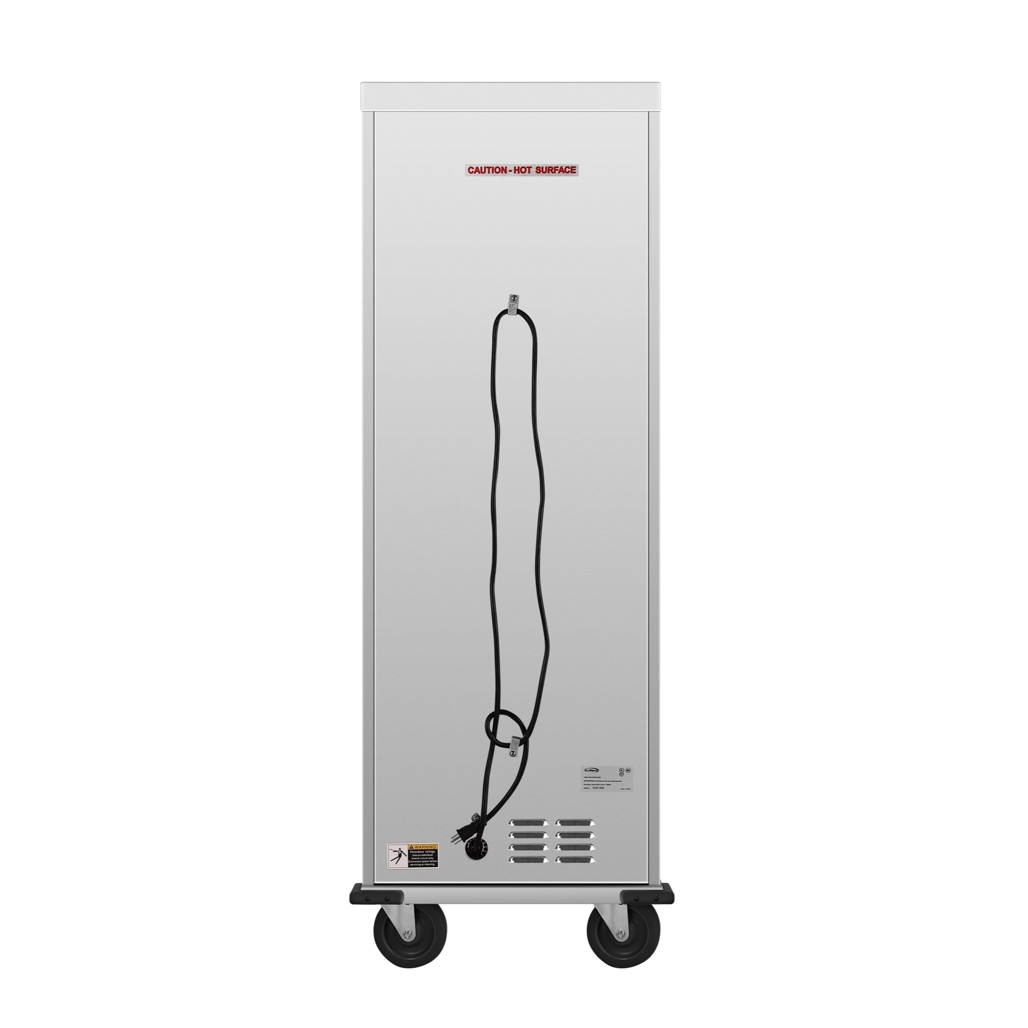 33 in. Commercial Insulated Heated Holding/Proofing Cabinet with Wire Racks and Solid Door in Silver
