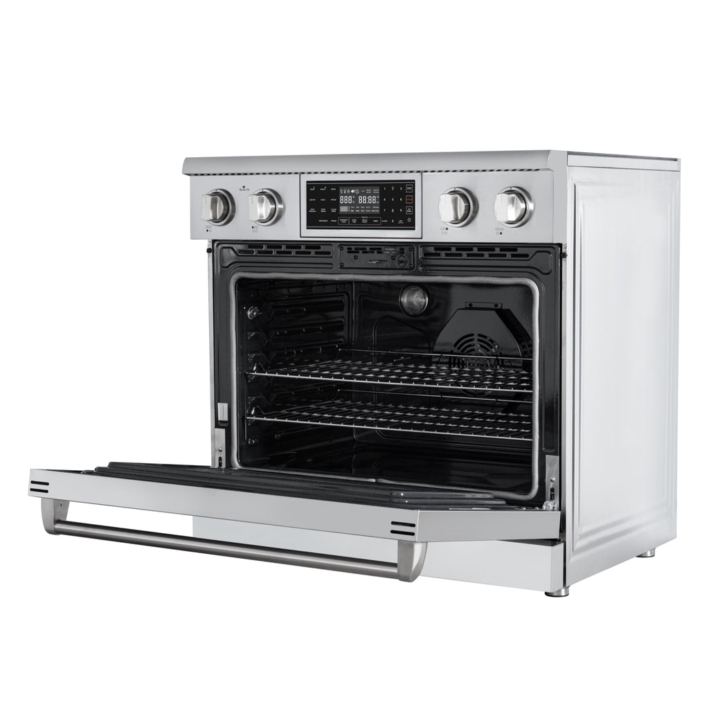 36 in. Electric Professional Range with Tilt Panel and Digital controls, Self-Cleaning, 16300W of Power, 240V in Stainless-Steel
