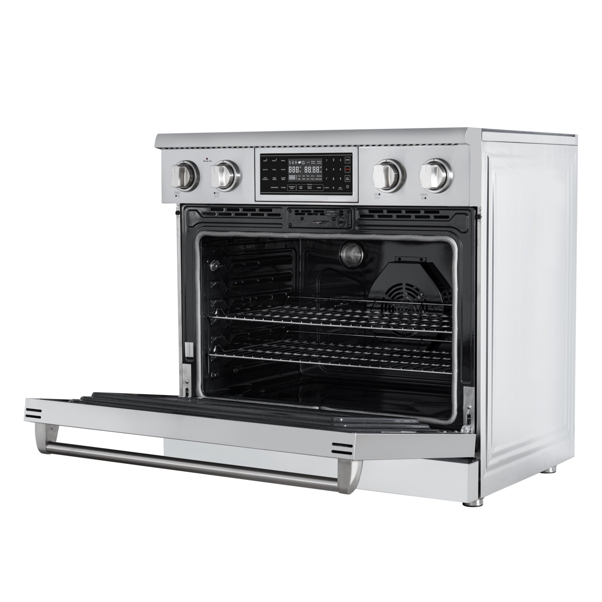 36 in. Electric Professional Range with Tilt Panel and Digital controls, Self-Cleaning, 16300W of Power, 240V in Stainless-Steel