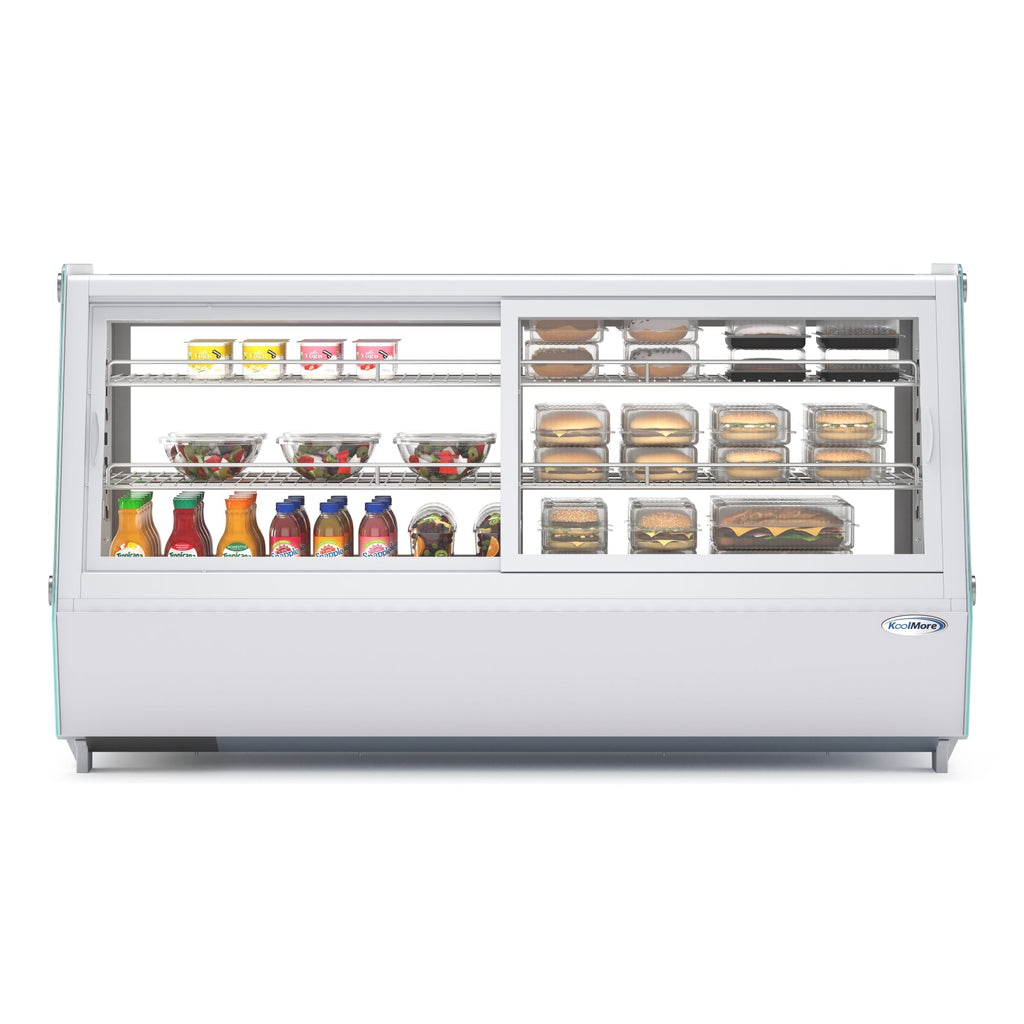 48 in. Self-Service Countertop Display Refrigerator in White