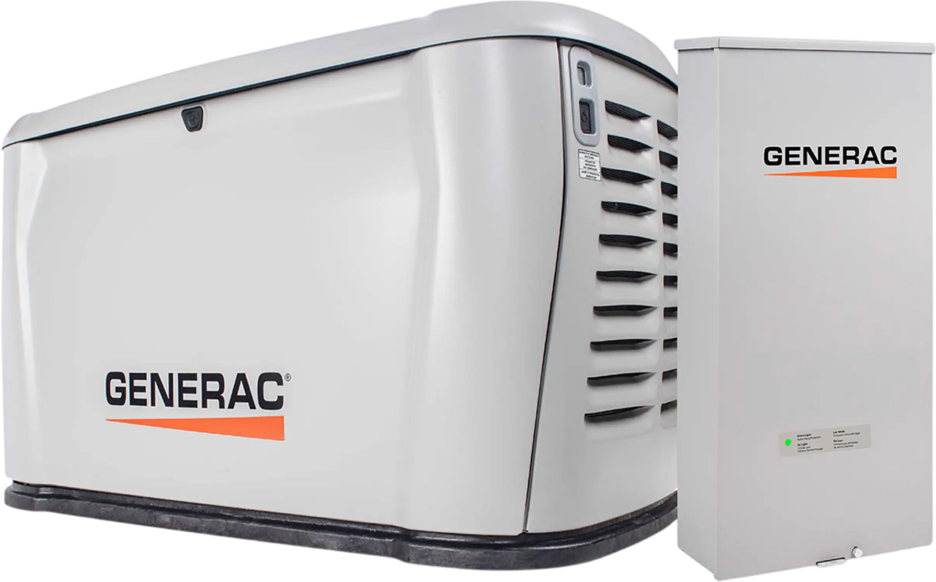 Generac 7328 26kW Standby Generator Propane Natural Gas Air-Cooled 1 Phase 240V w/ 200A Automatic Transfer Switch Scratch and Dent