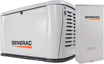 Generac 7328 26kW Standby Generator Propane Natural Gas Air-Cooled 1 Phase 240V w/ 200A Automatic Transfer Switch Scratch and Dent