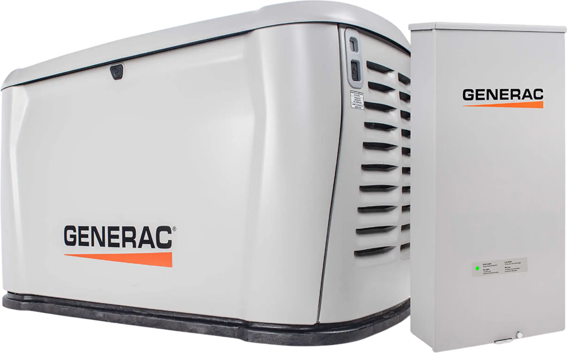 Generac 7326 24kW Standby Generator Propane Natural Gas Air-Cooled 1 Phase 240V w/ 200A Automatic Transfer Switch Scratch and Dent