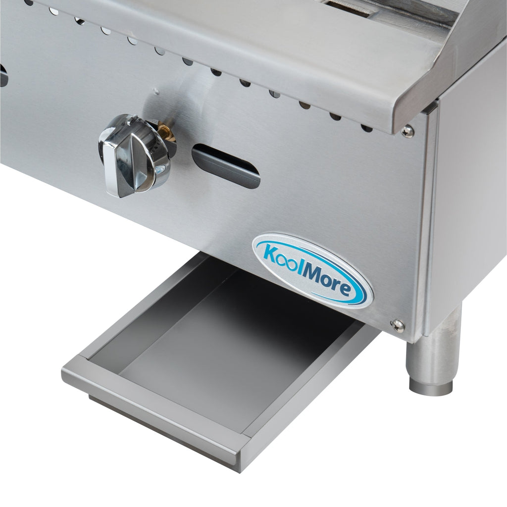 24 in. Natural Gas 2-Burner Griddle with 60,000 BTU in Stainless-Steel