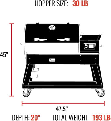 recteq Pellet Grill – Backyard Beast 1200, Pellet Smoker Grill, Wi-Fi-Enabled, Electric Pellet Gril