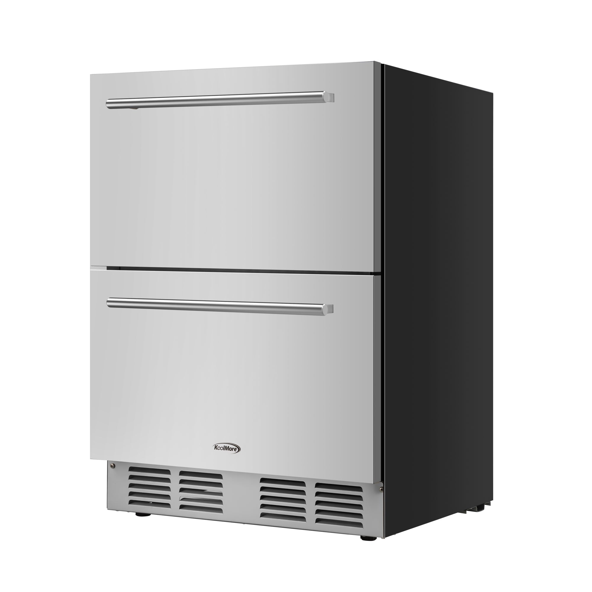 24 in.  Built-in Two-Drawer Outdoor Refrigerator in Stainless-Steel