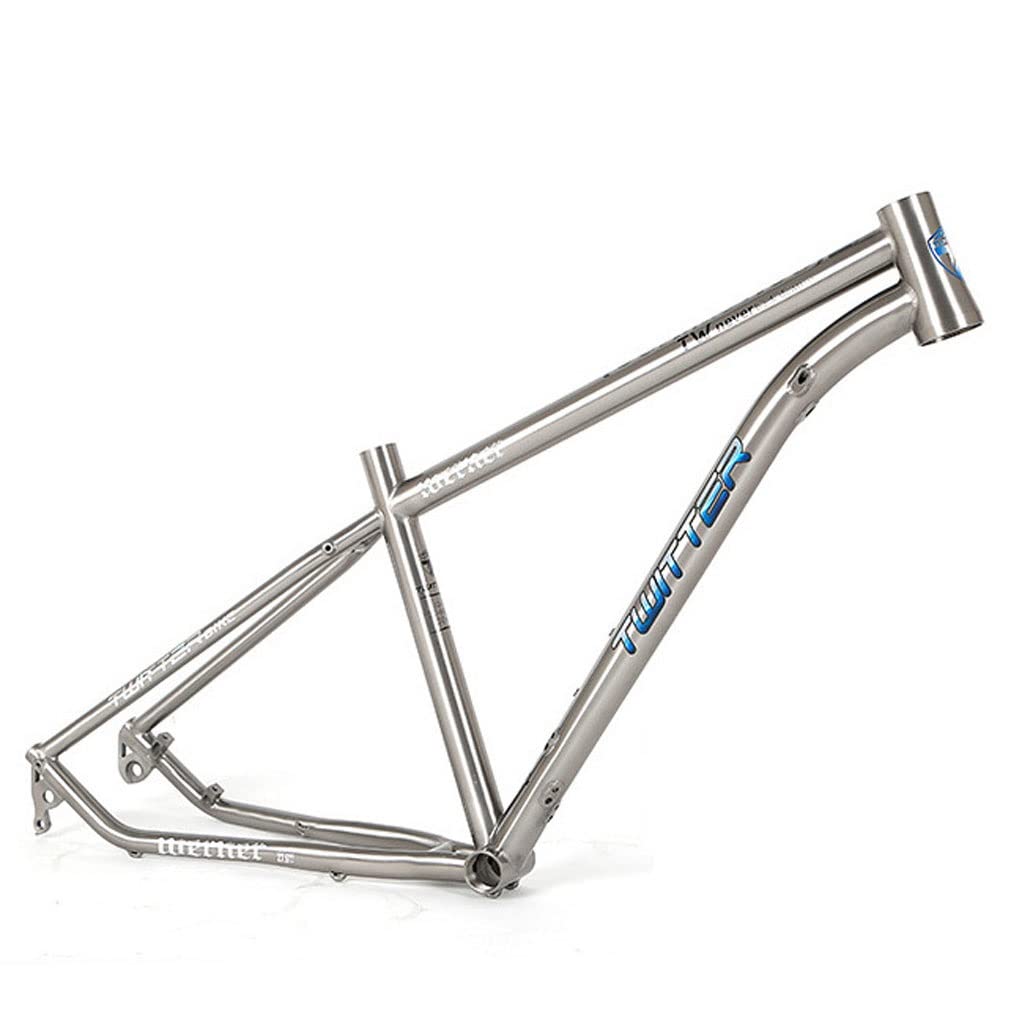 HIMALO Bike Frame 27.5/29er Mountain Bike Frame 15.5''/17''/19'' Lightweight Titanium Alloy Rigid Frame Disc Brake Thru Axle 12x142mm XC AM(29 * 19'')