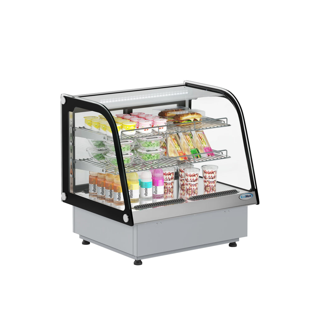 27 in.  Drop-In Countertop Display Refrigerator in Black