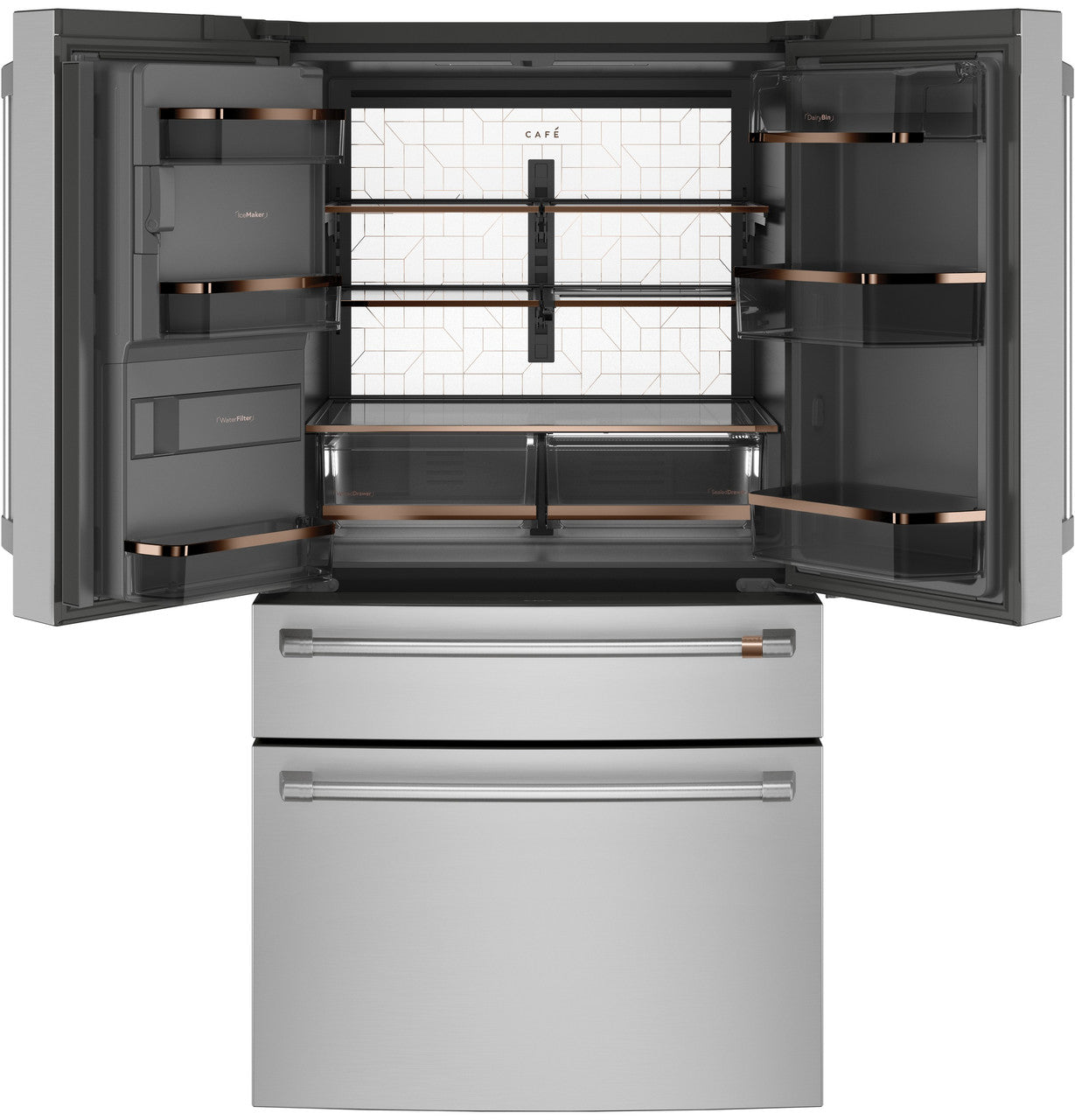 CAFÉ™ ENERGY STAR® 22.3 Cu. Ft. Smart Counter-Depth 4-Door French-Door Refrigerator