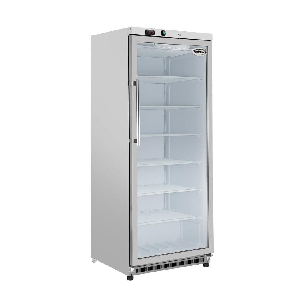 21 Cu. Ft. Commercial Freezer with Glass Door in Stainless Steel - Manual Defrost