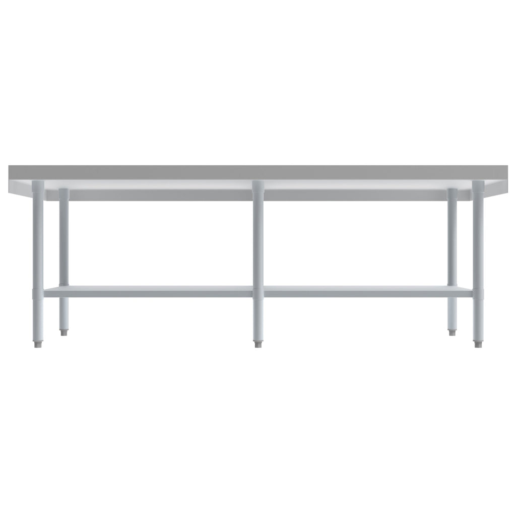 30" x 72" 16-Gauge Stainless Steel Equipment Stand with Galvanized Undershelf