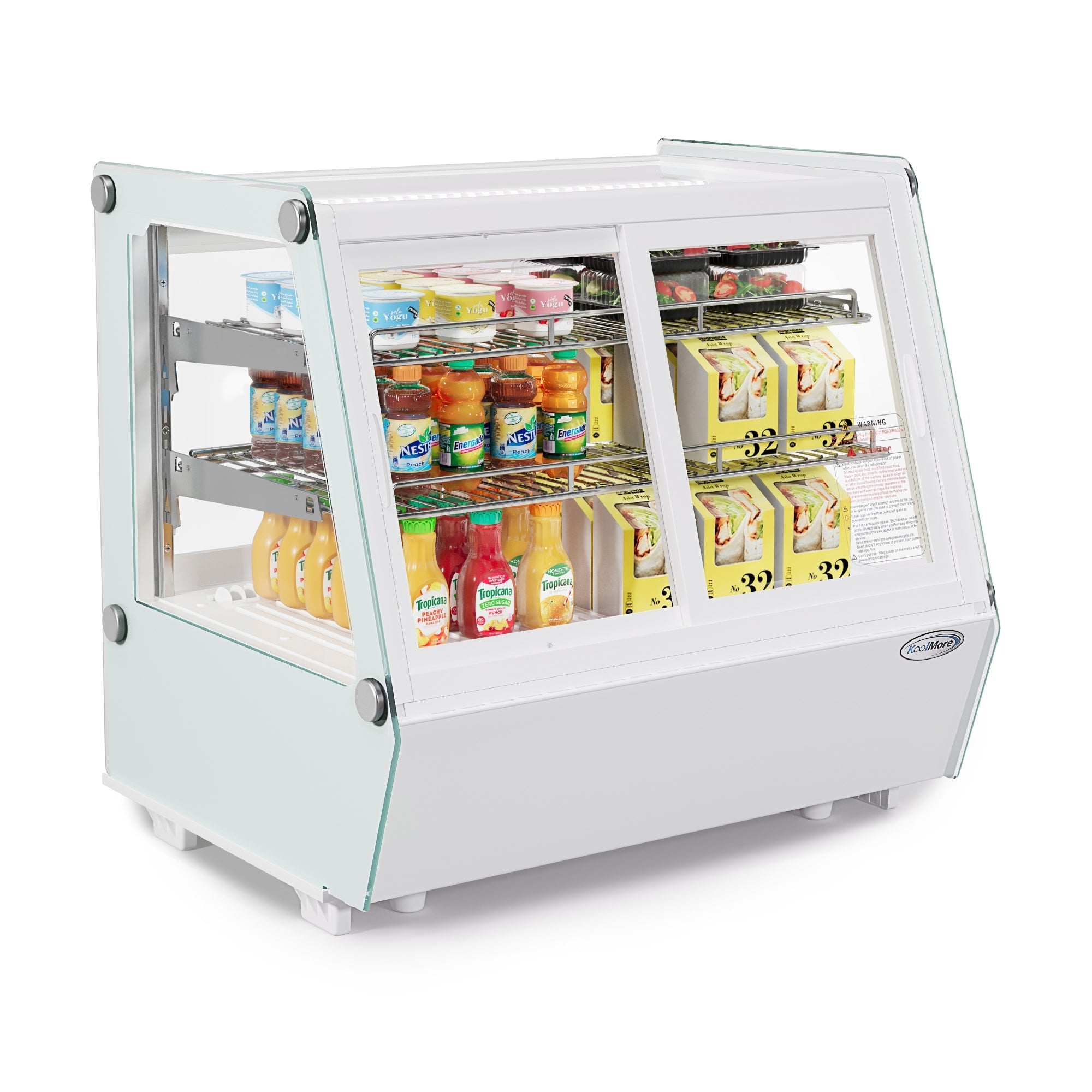 28 in. Self-Service Countertop Display Refrigerator in White