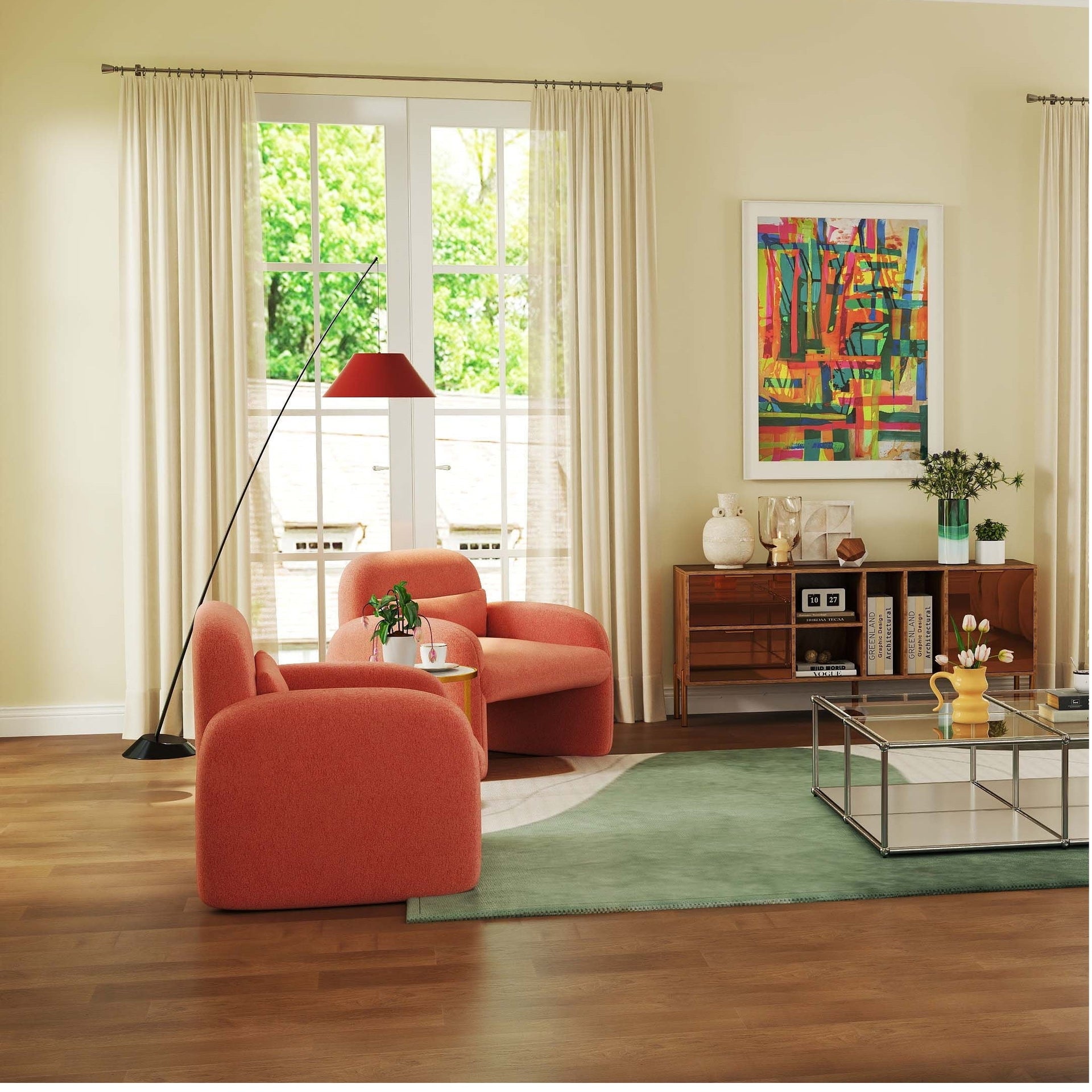 Costway Modern Accent Chair & Marble Top Side Table Set of 2 53402094 New
