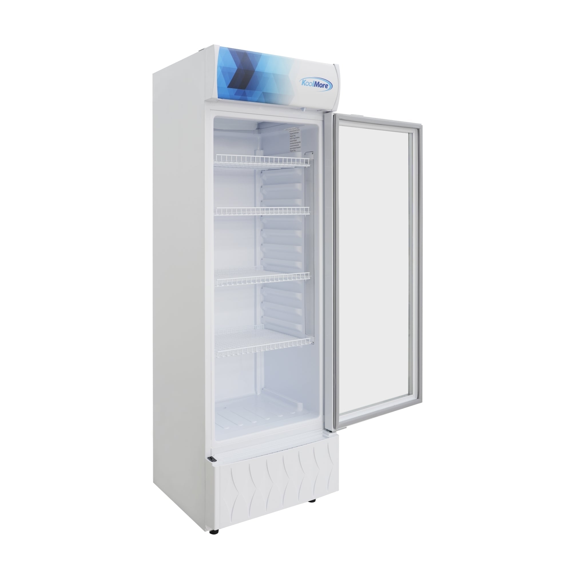 22 in. One-Door Commercial Merchandiser Refrigerator in White, 9 cu. ft.