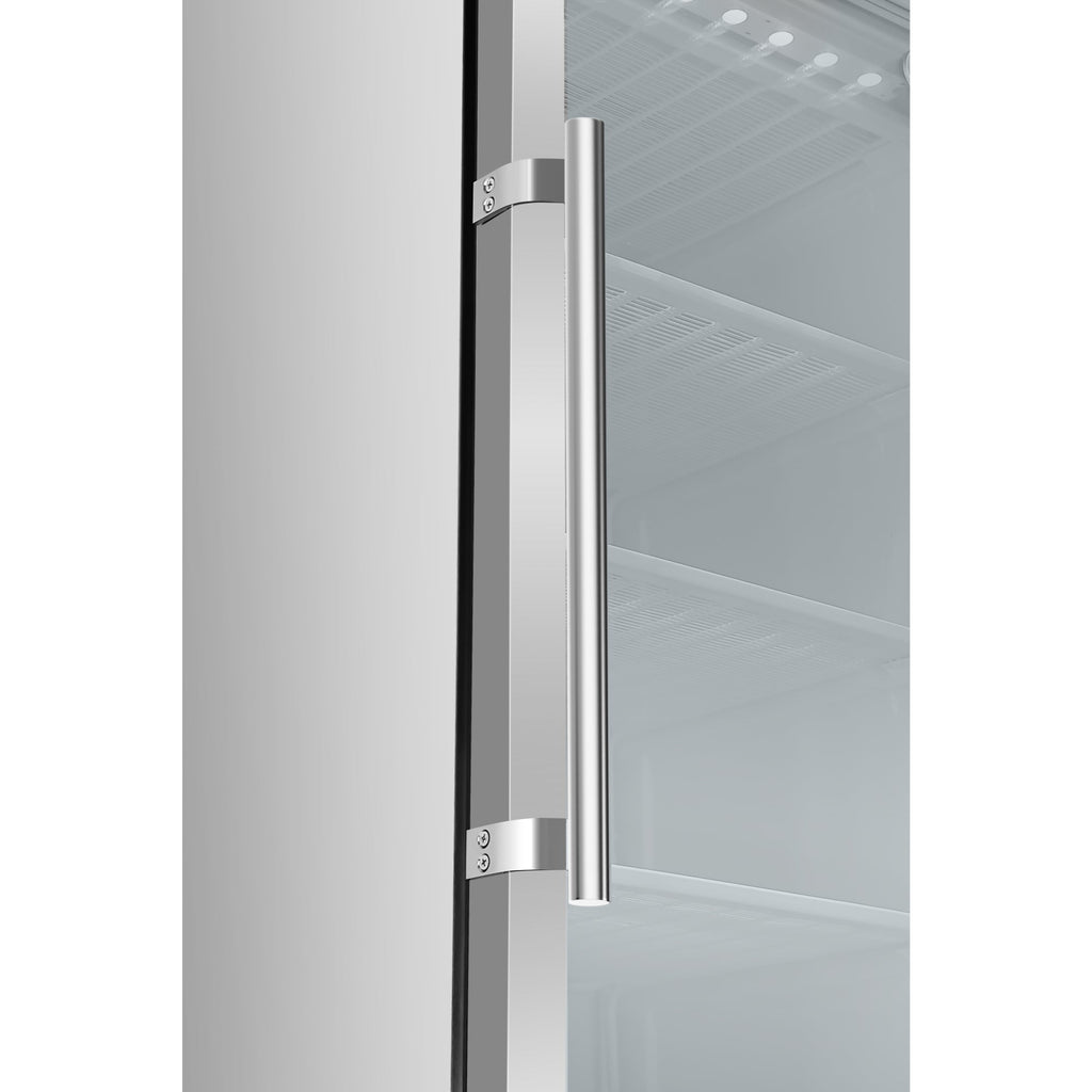 12 Cu. ft. Commercial Freezer with Glass Door in Stainless Steel - Manual Defrost