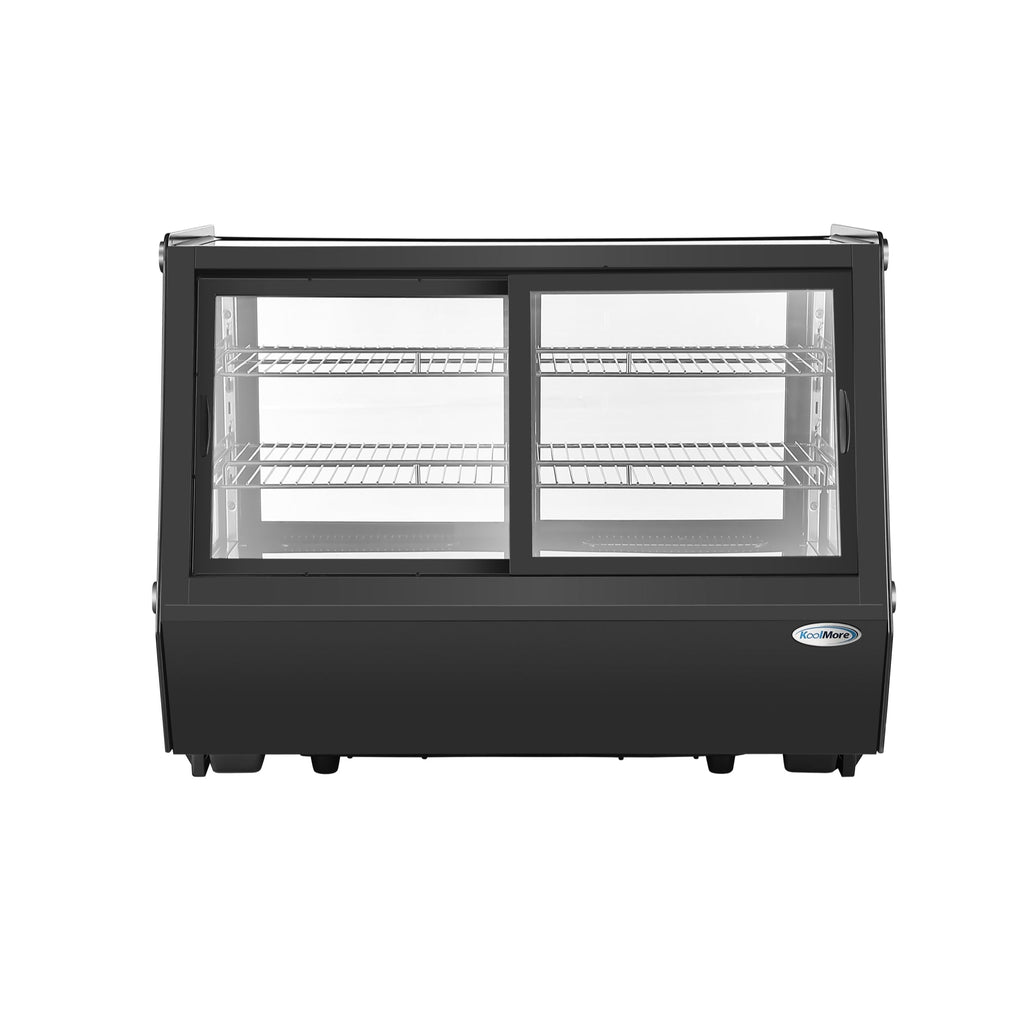 35 in. Self-Service Countertop Display Refrigerator in Black