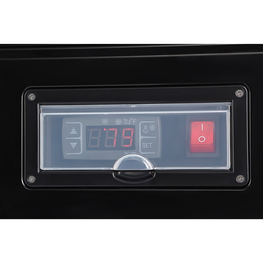 48 in. Self-Service Countertop Display Refrigerator in Black