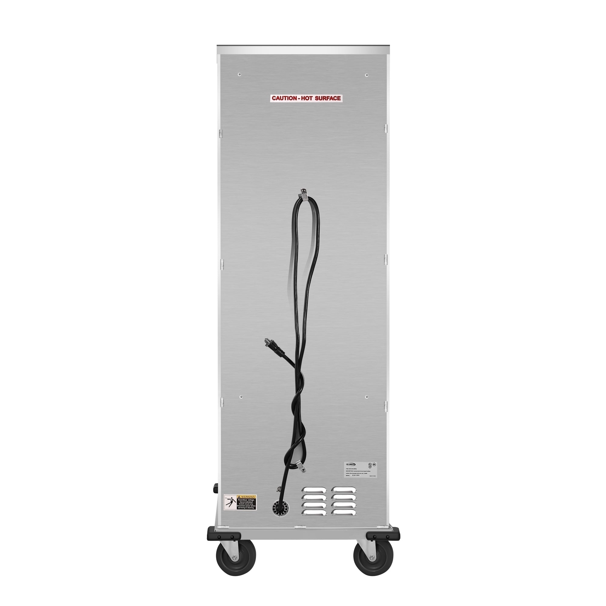 33 in. Commercial Non-Insulated Heated Holding/Proofing Cabinet with Glass Door and Wire Racks in Silver