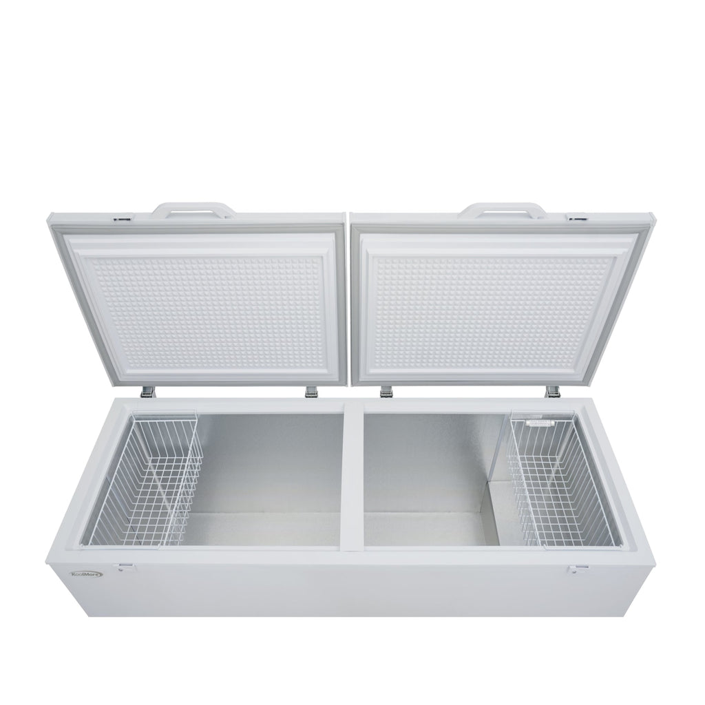 79 in. Commercial Chest Freezer, 30 Cu. Ft. in White, ETL Listed