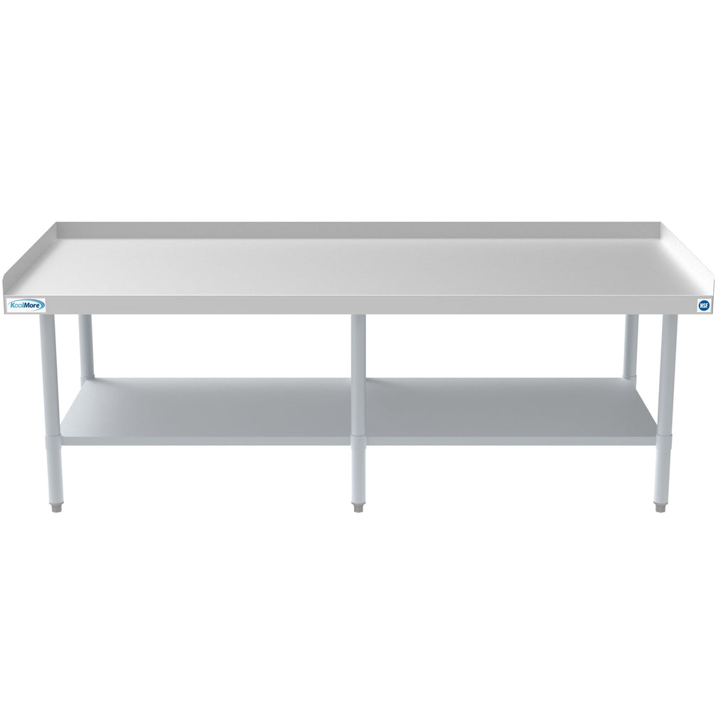 30" x 72" 16-Gauge Stainless Steel Equipment Stand with Galvanized Undershelf