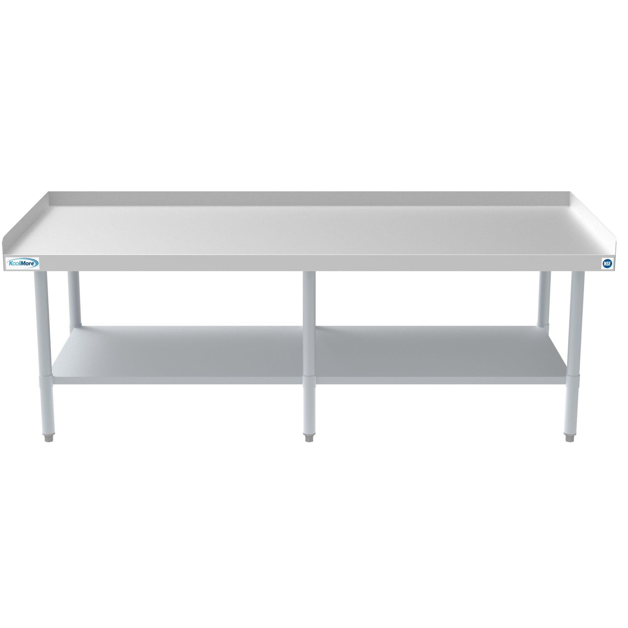 30" x 72" 16-Gauge Stainless Steel Equipment Stand with Galvanized Undershelf