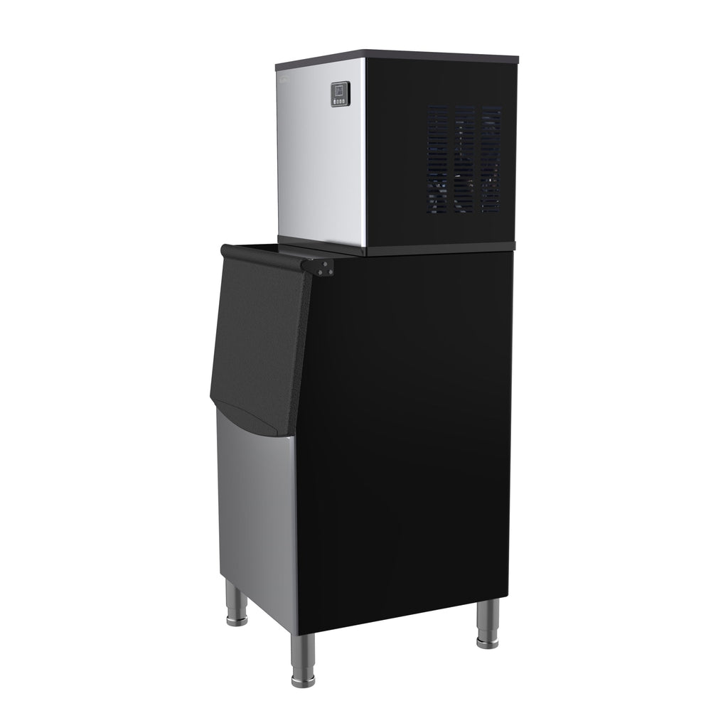 25 in. Stainless-Steel Commercial Air cooled Modular Ice Maker with Full Cube Production, 315lbs/24h
