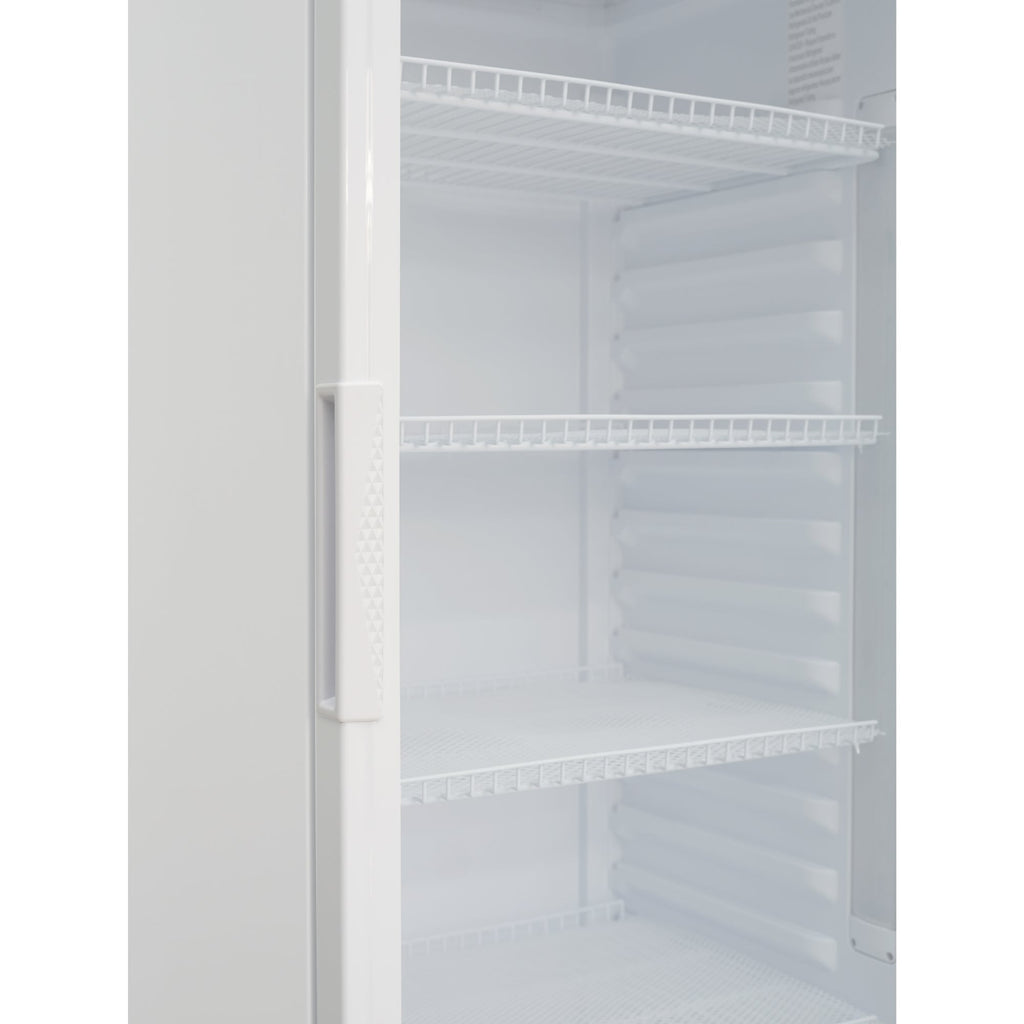 24 in. One-Door Commercial Merchandiser Refrigerator in White,12 cu. ft.