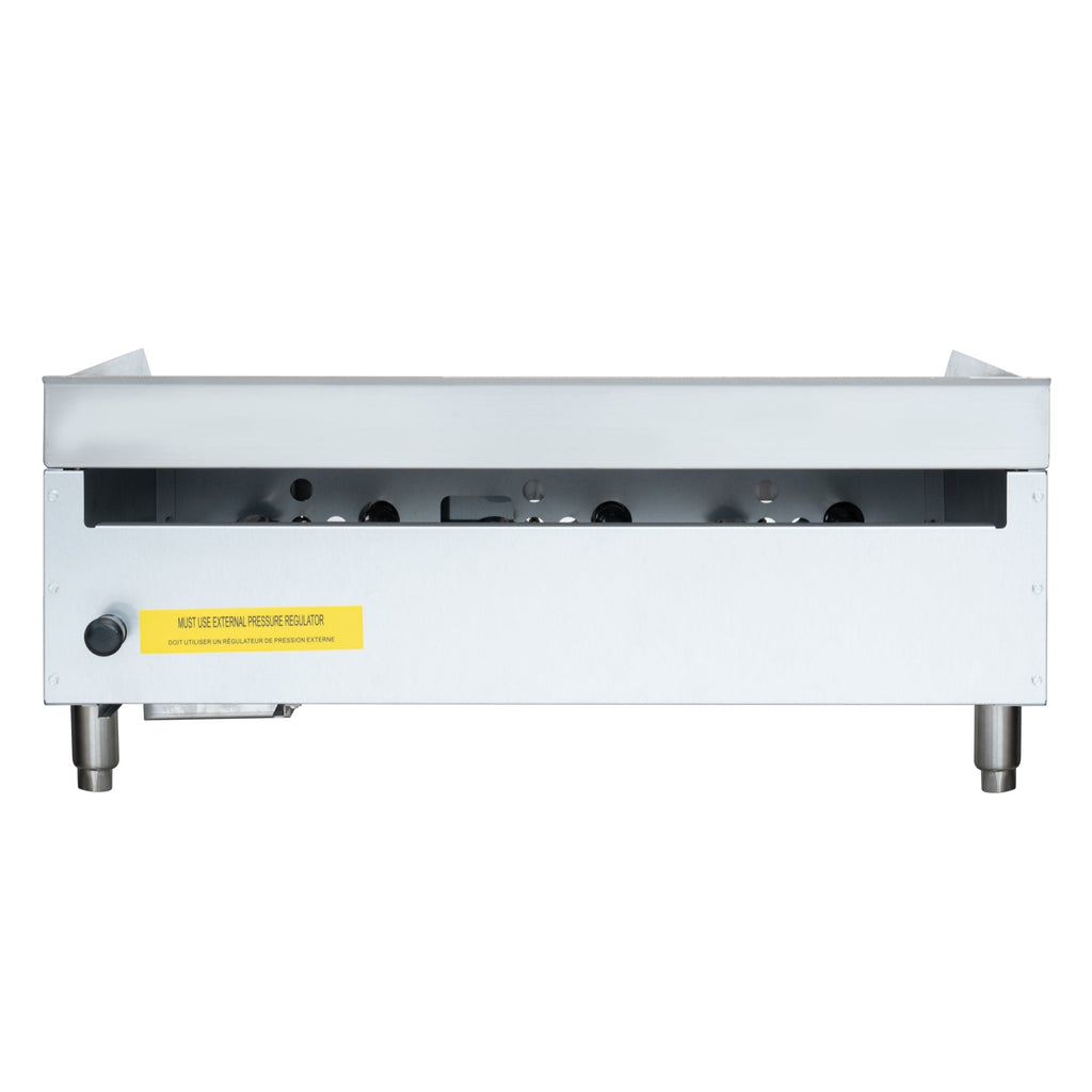 36 in. Natural Gas 3-Burner Griddle with 90,000 BTU in Stainless-Steel