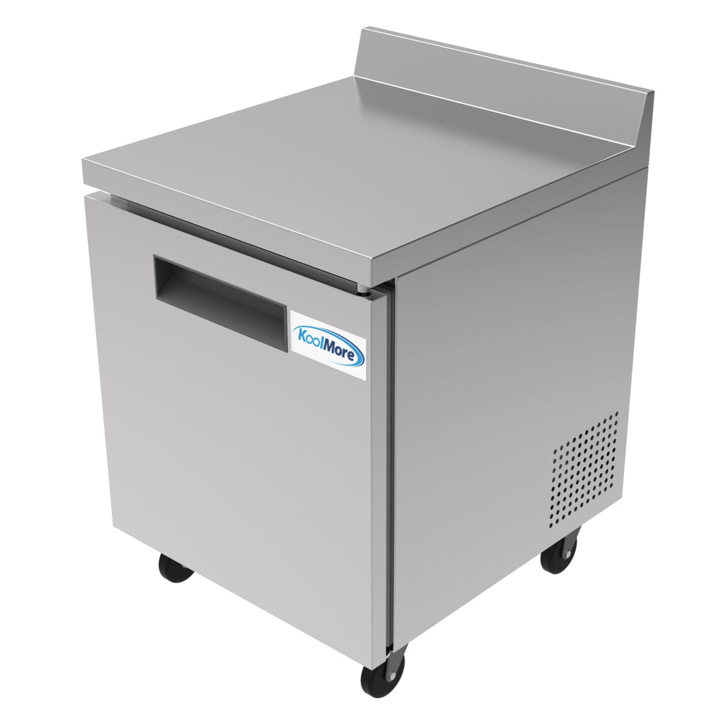27 in. One-Door Worktop Refrigerator With 3.5 in. Backsplash - 6.3 Cu Ft.