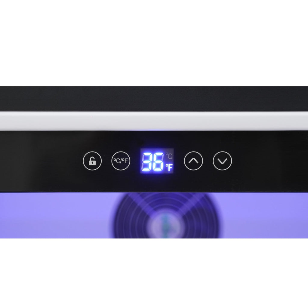 24 in. Outdoor Kitchen Stainless Steel Refrigerator 5.5 cu. ft. Capacity with Automatic defrost, Blue LED Lighting and IPX4 Rating, CSA Listed