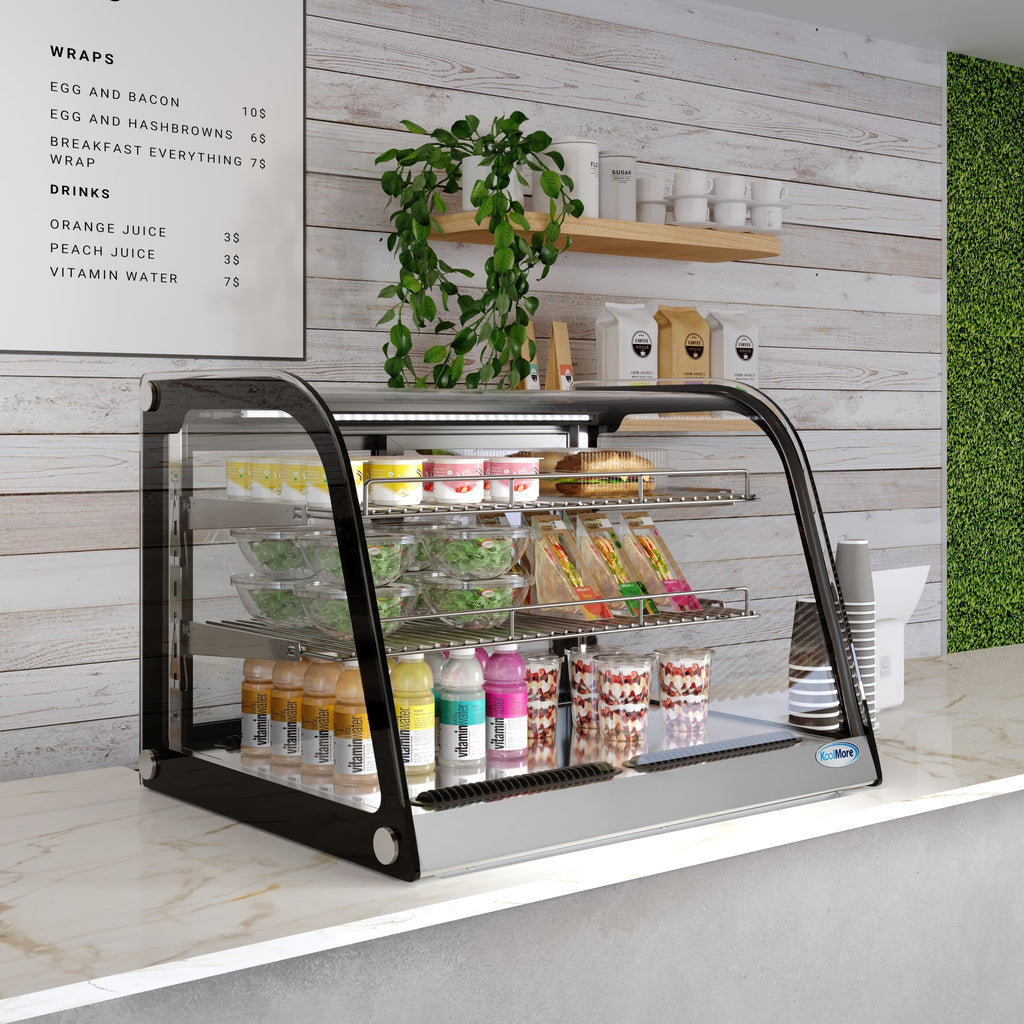 27 in.  Drop-In Countertop Display Refrigerator in Black