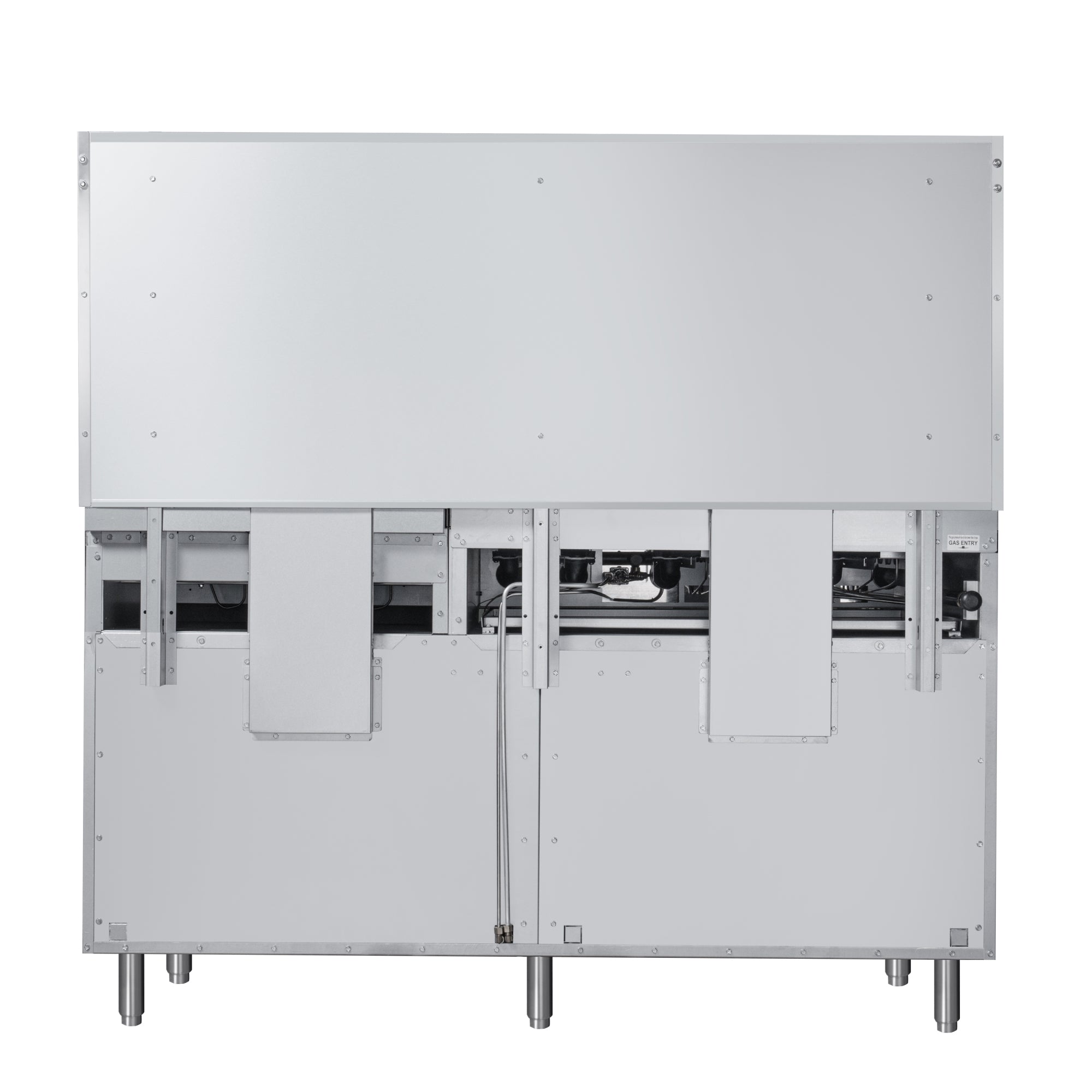 60 in. 6 Burner Commercial Natural Gas Range with 24 in. Griddle in Stainless-Steel